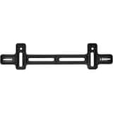 Support de cadre de plaque d'immatriculation, noir Front_Flat