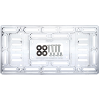 Universal License Plate Mount, Clear Front_Flat