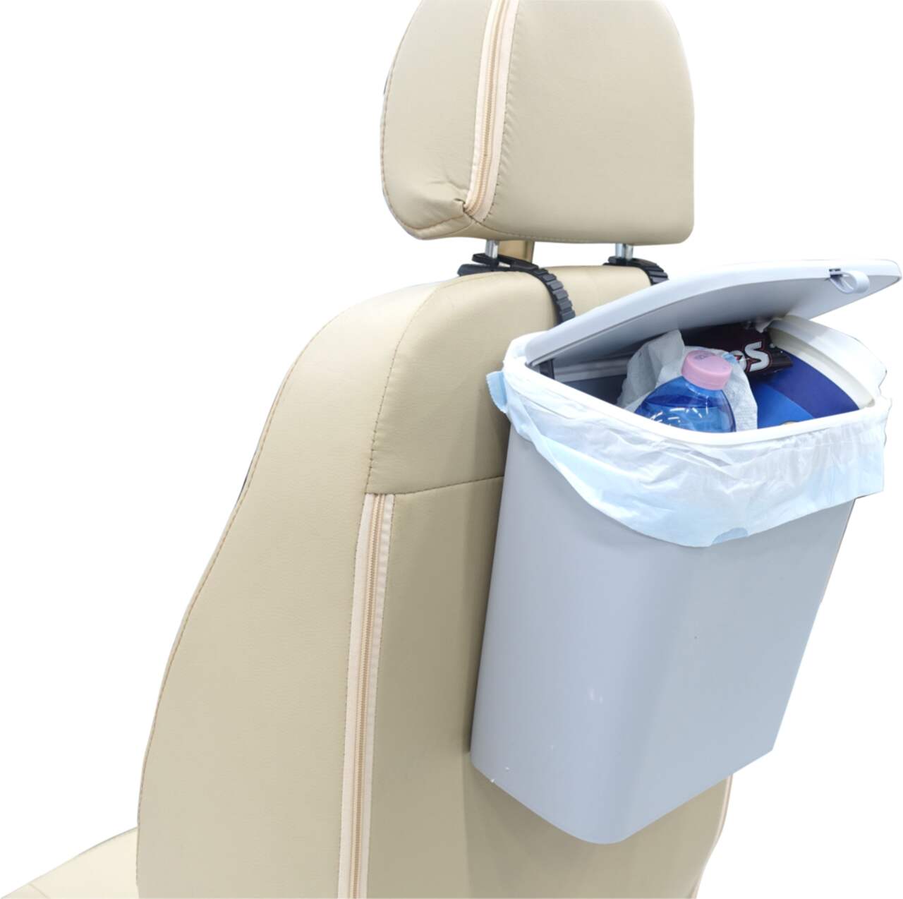 Car Mini Hanging Trash Bin Vehicle Garbage Organizer ABS Trash Can Auto  Interior Accessories 