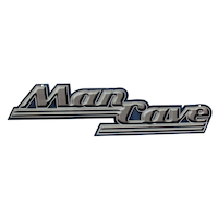 Man Cave Metal Script Sign