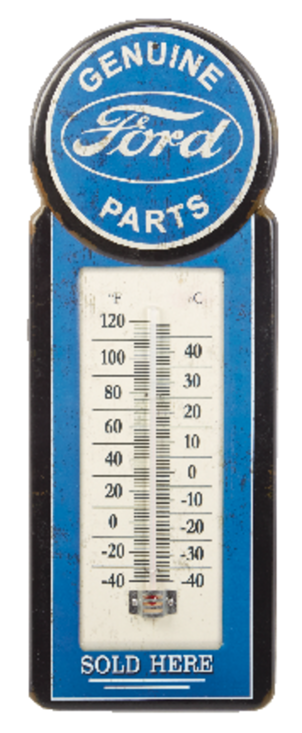 Wall Mounted Ford Thermometer Front_Flat