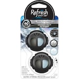 Refresh Mini Dual Air Freshener, Midnigtht Black, Ice Storm, 2-pk Front_Flat