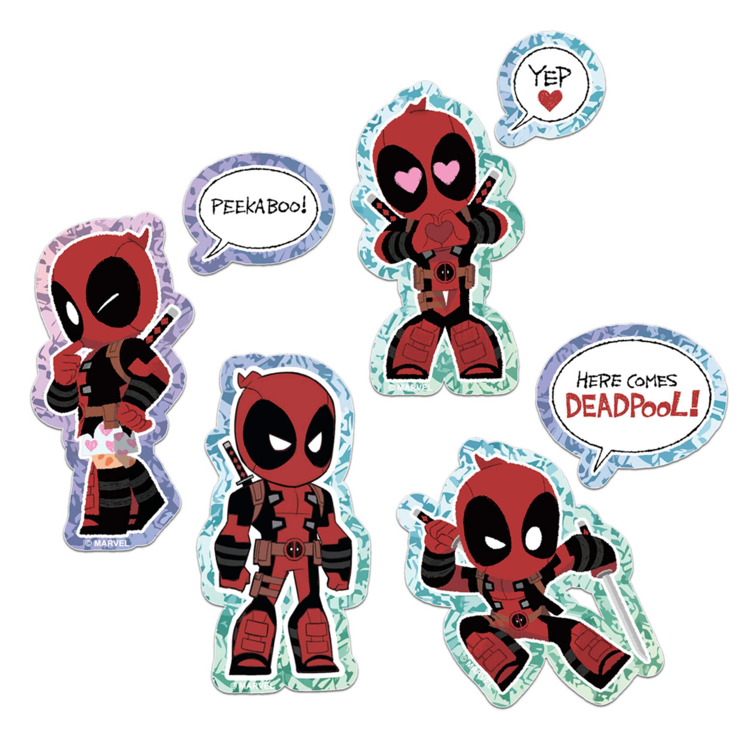 Décalcomanie bébé Deadpool Front_Flat