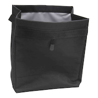 Auto Trends Waterproof Trash Bag, Black, 7 x 10 x 6” Front_Angled_Right