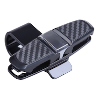 AutoTrends Carbon Fiber Sunglasses Clip Front_Angled_Right
