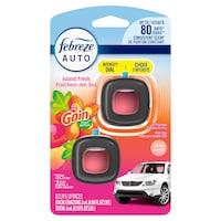 Febreze Car Air Freshener Vent Clip Gain Island Fresh Scent, 2-mL, 2-ct Front_Flat
