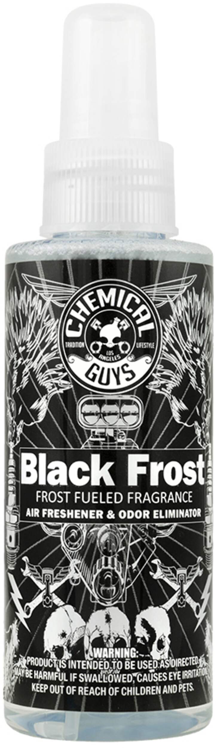 Chemical Guys Black Frost Air Freshener 4oz Spray Front_Flat