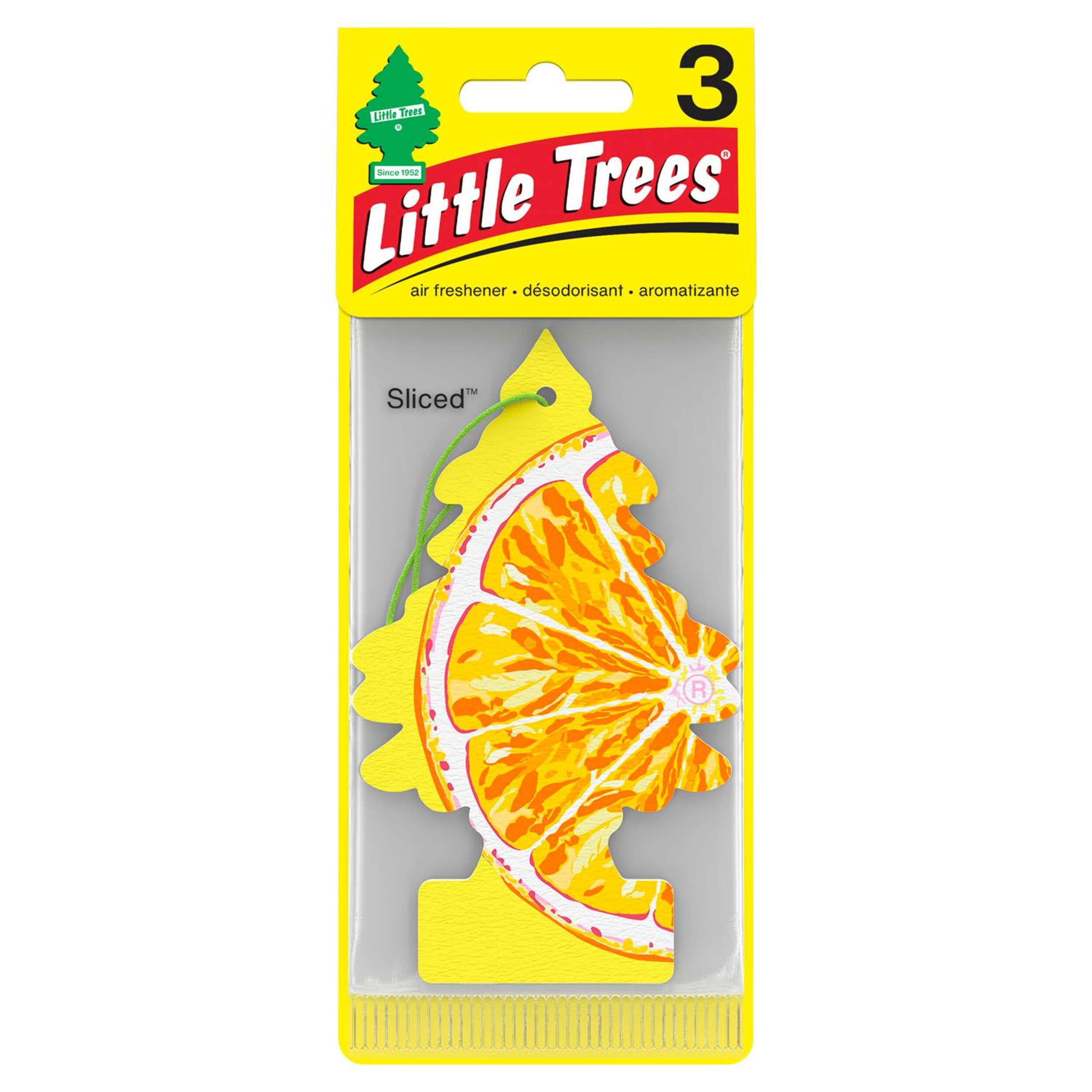 Little Trees Sliced Hanging Air Freshener, 3-pk Front_Flat