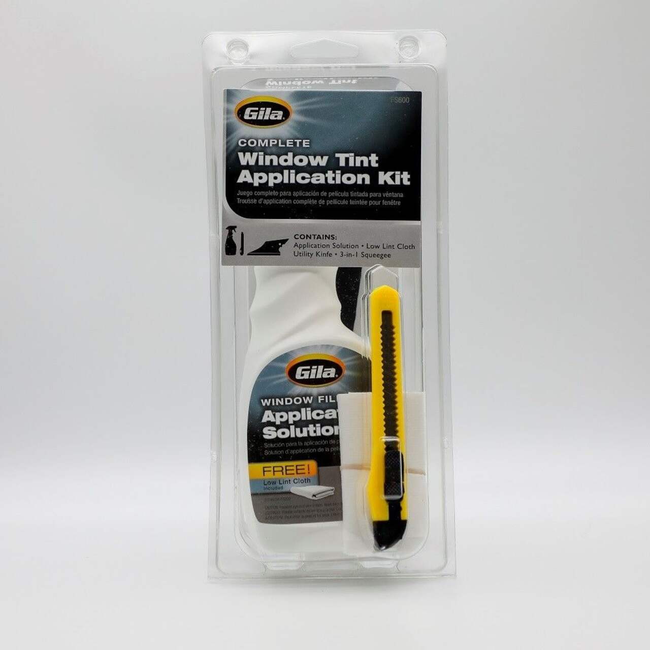 FS100 Gila - 3 Piece Window Film Tint Tool Kit - Scraper Squeegee & Blade