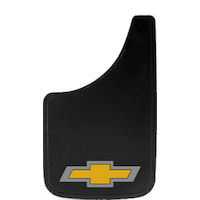 Chevy Logo Splash Guards, 9-in x 15-in Front_Flat