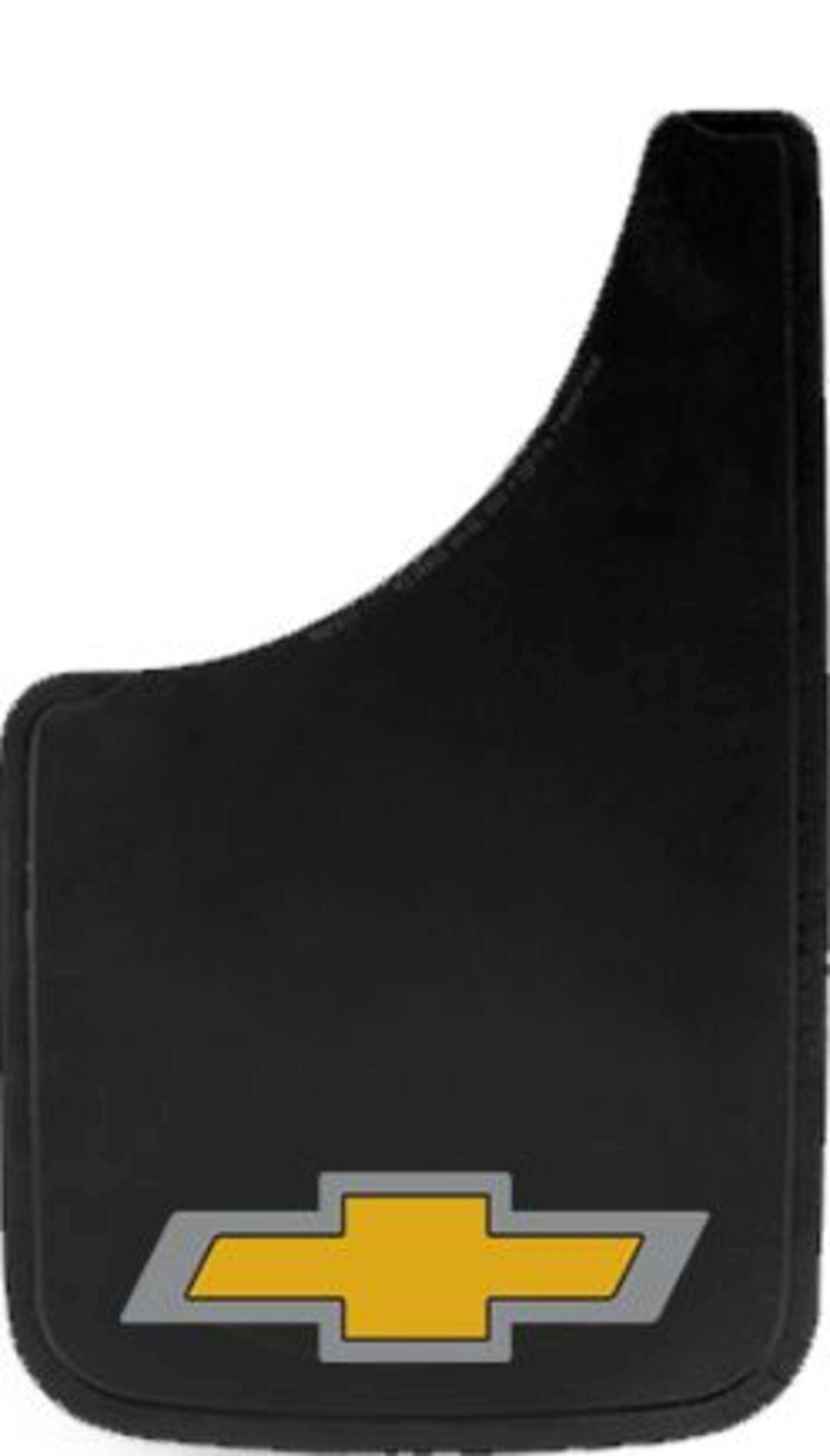 Chevy Logo Splash Guards, 9-in x 15-in Front_Flat