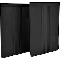 Hopkins Towing Solution Black Mudguards, 12-in x 18-in Front_Three_Fourths_Angled_Right