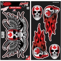 Lethal Threat Canada Skull Decal Front_Flat