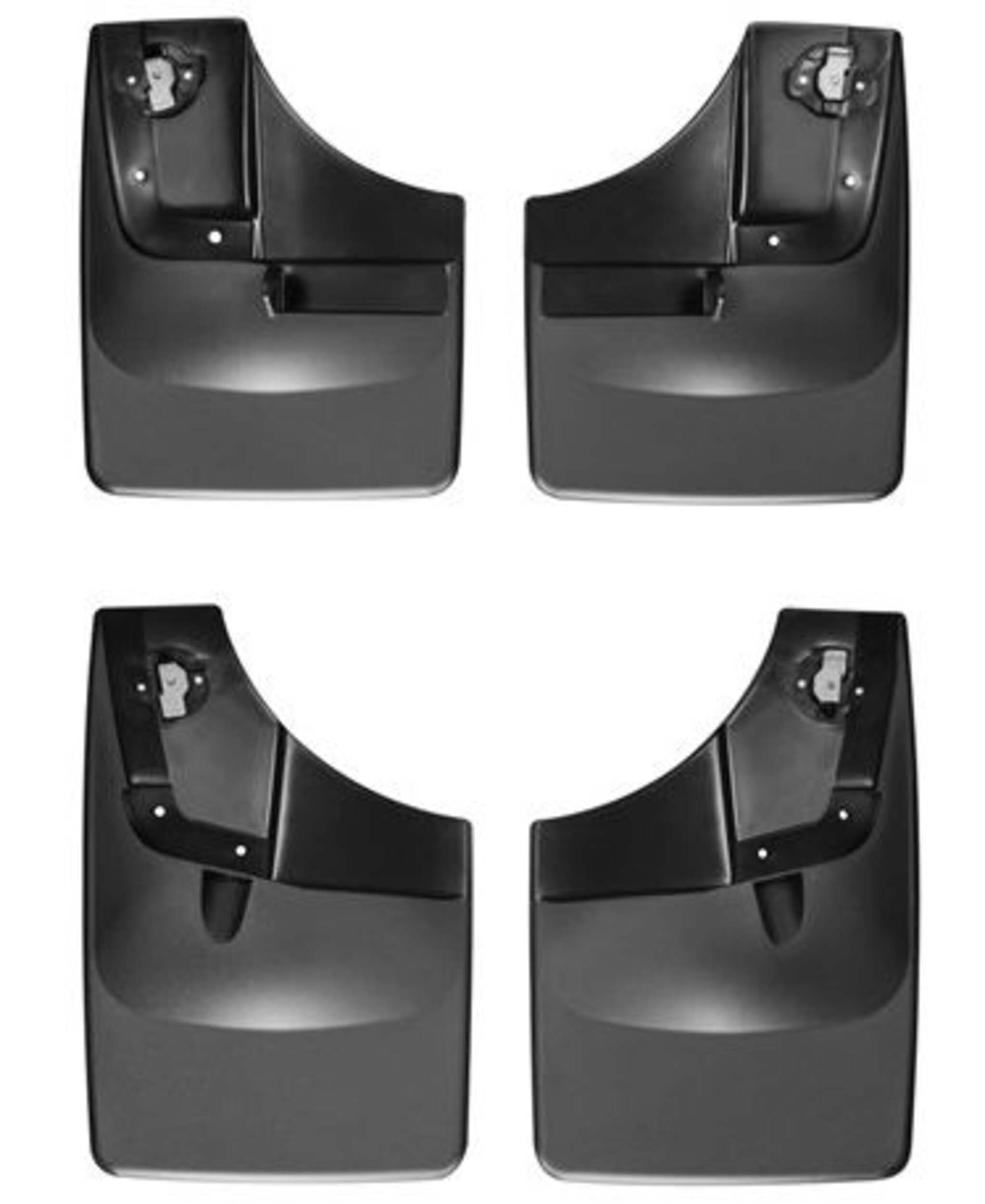 WeatherTech No Drill Custom Mud Flaps, 4-pc Front_Flat
