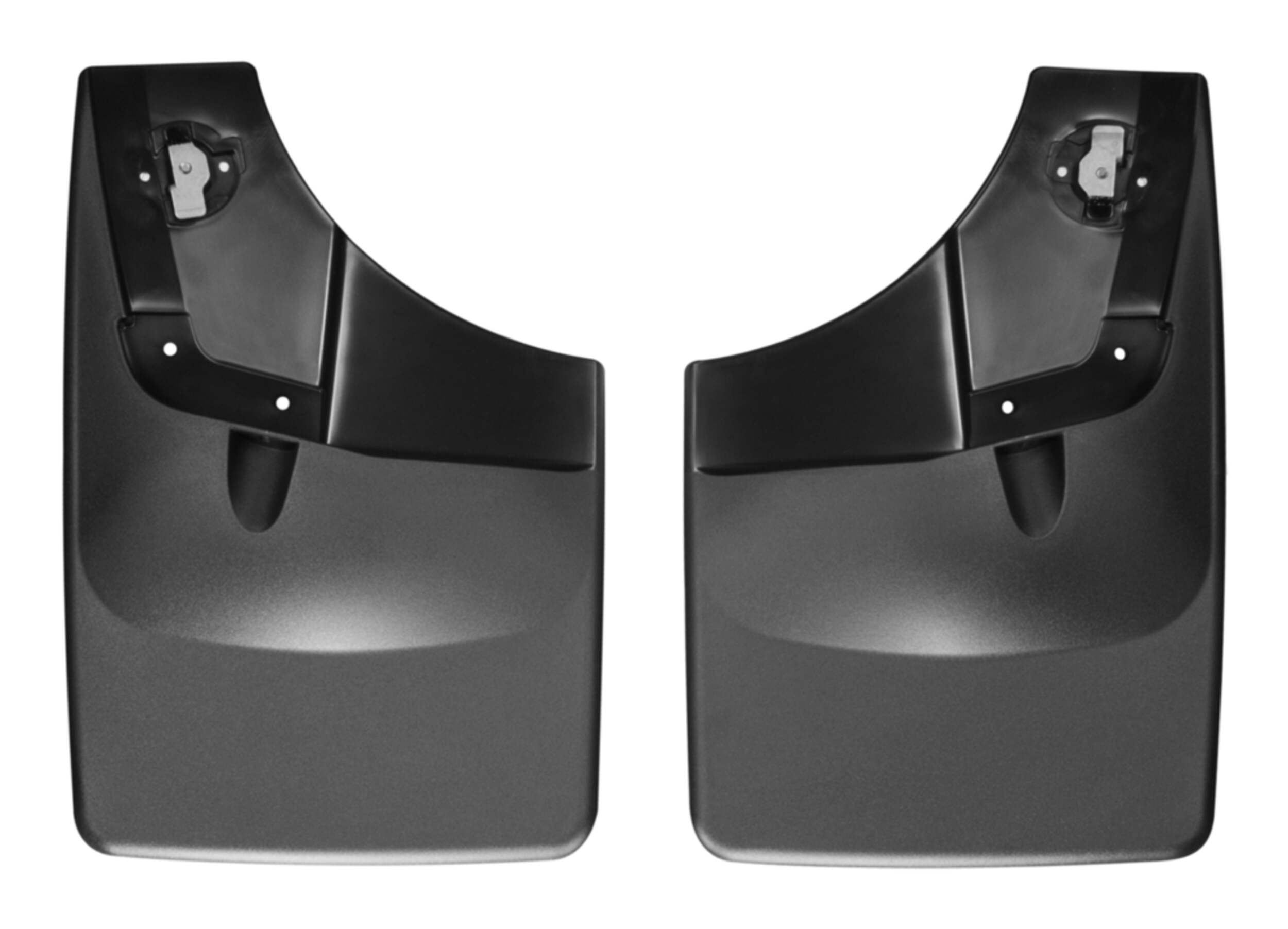 WeatherTech No Drill Custom Rear Mud Flaps, 2-pc Front_Flat