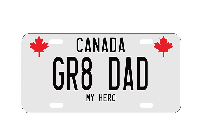 Man Cave Gr8 Dad License Plate Canadian Tire