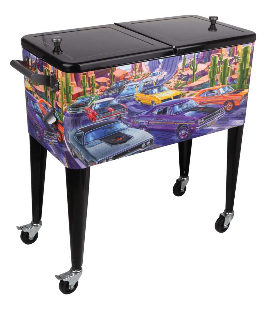 Automotive Rolling Cooler 48 Can