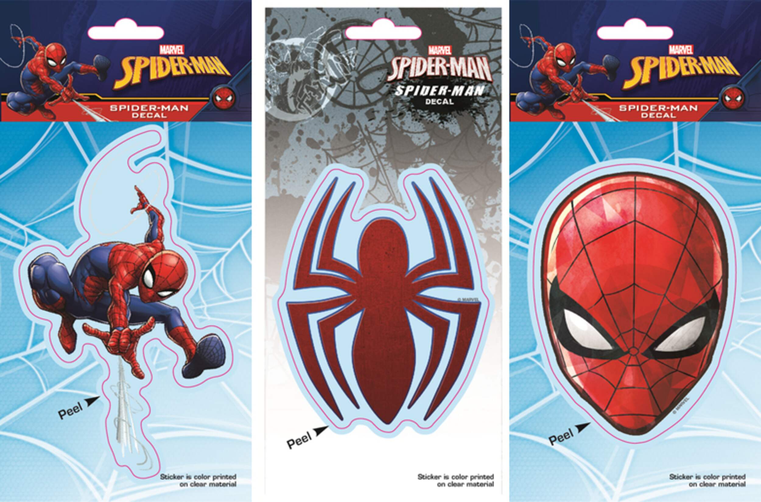 Spider-Man Decals, Assorted Front_Flat