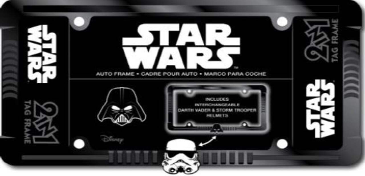 Darth vader discount license plate frame