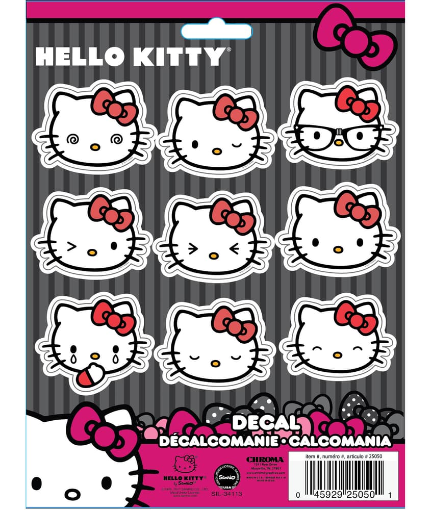 Hello Kitty Emoji Decal