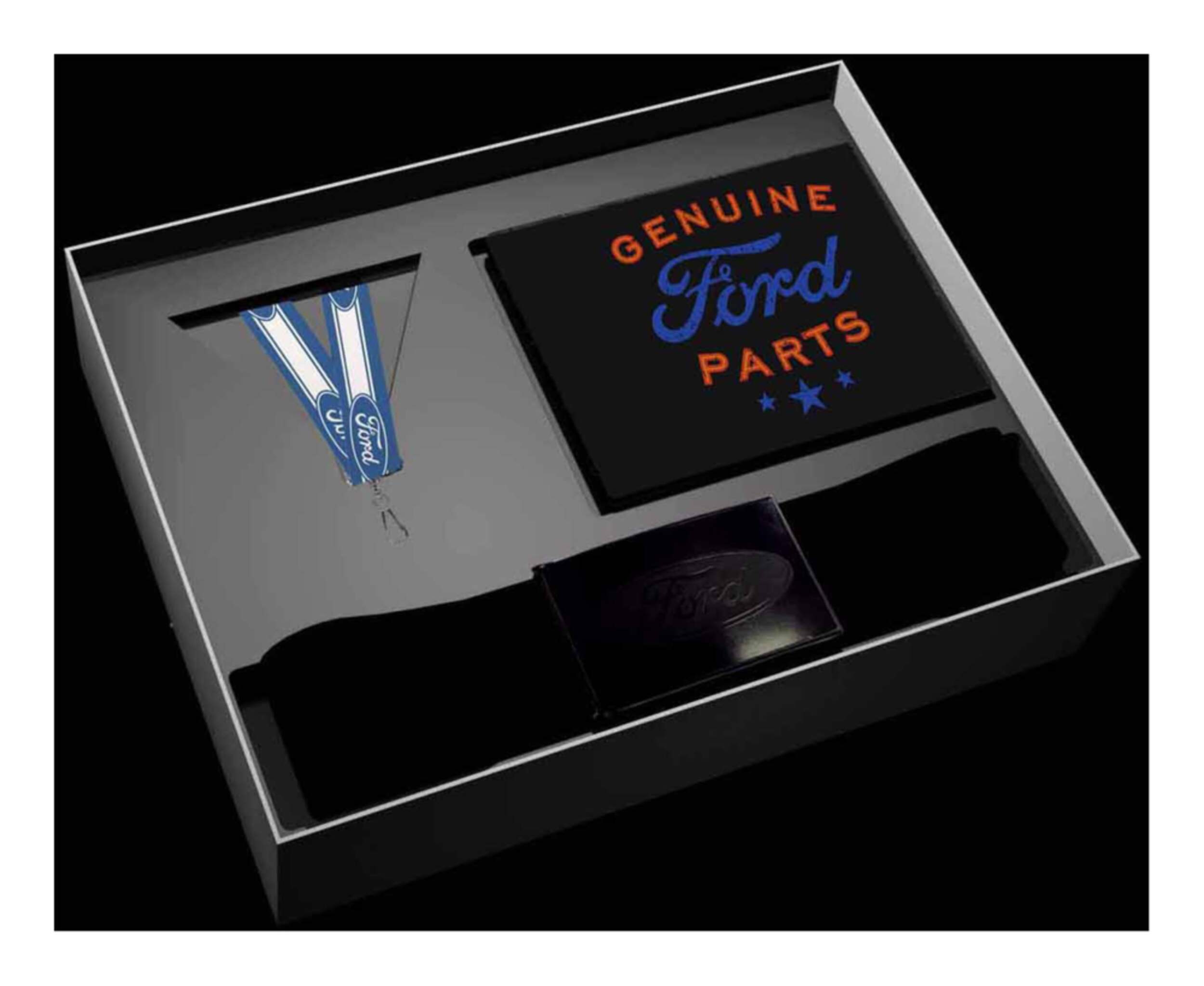 Ensemble cadeau portefeuille Ford Overhead_Flat