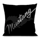 Mustang Throw Pillow Front_Flat