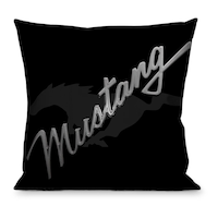 Mustang Throw Pillow Front_Flat