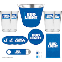 Budweiser Bucket Gift Set, 11-pc Front_Flat