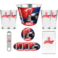 Bud Light Bucket Gift Set, 11-pc Front_Flat