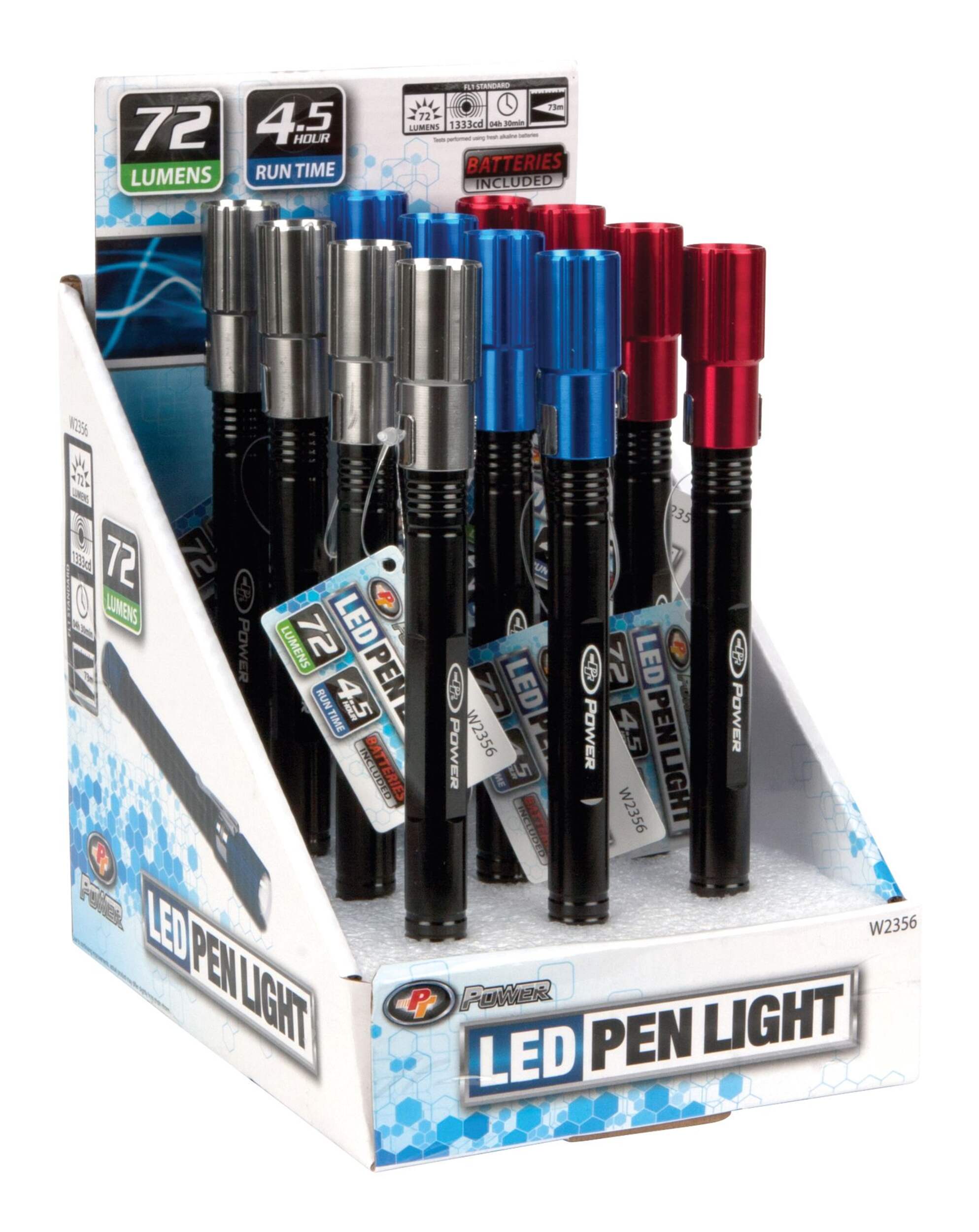 Metallic LED Pen Light Front_Three_Fourths_Angled_Right