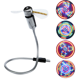 AutoTrends USB Fan With colourful Lights Front_Flat