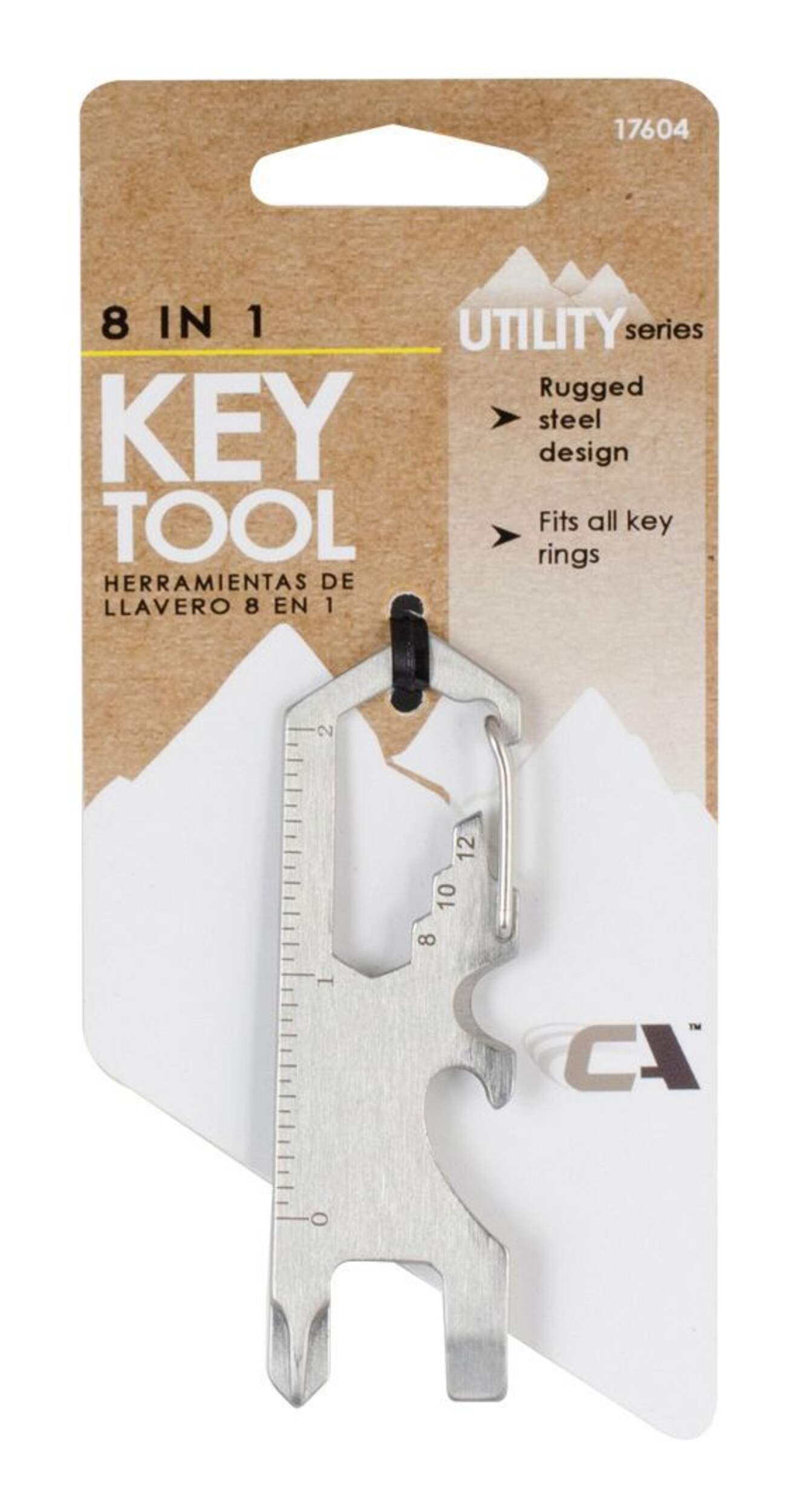 Outil à clés 8-en-1 tout usage, de la série Utility Front_Flat