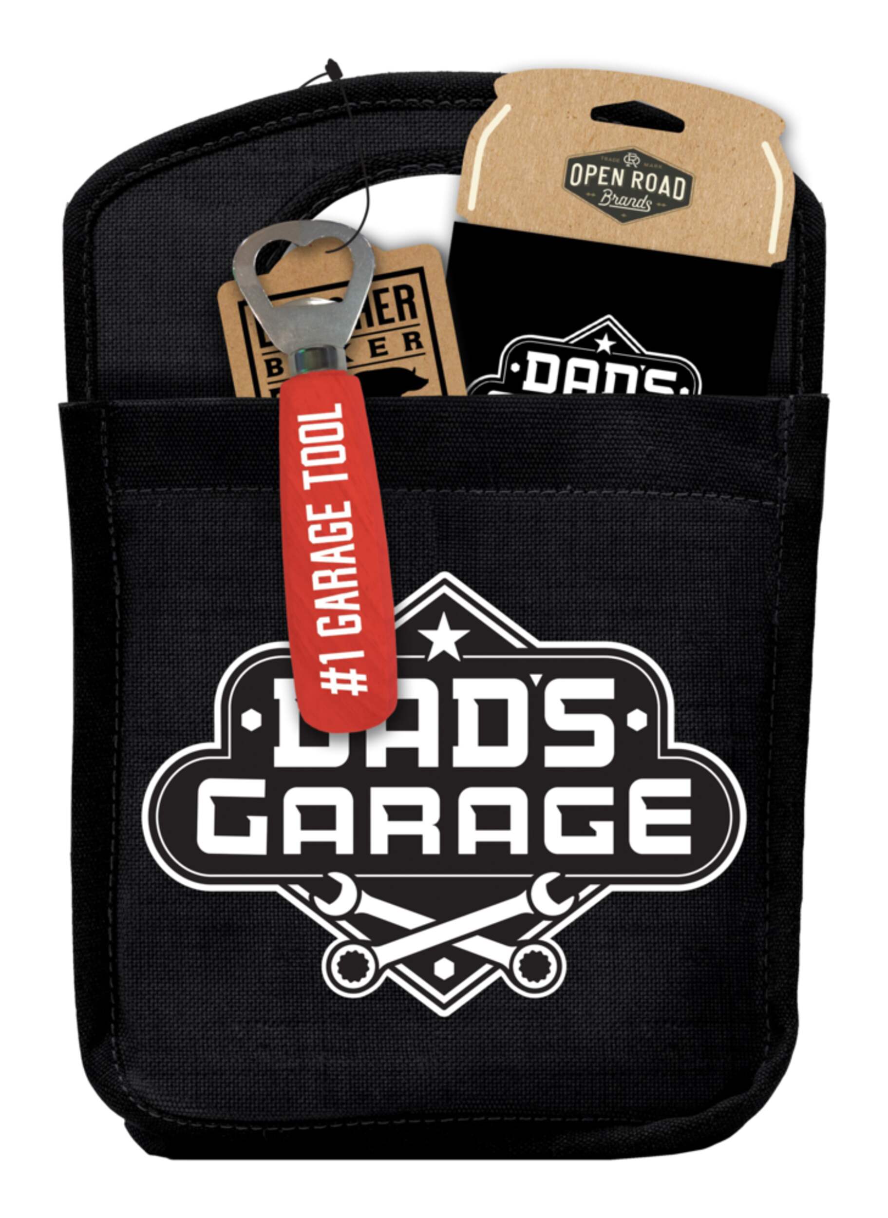 "Dad's Garage" Drink Accessories Set Front_Flat