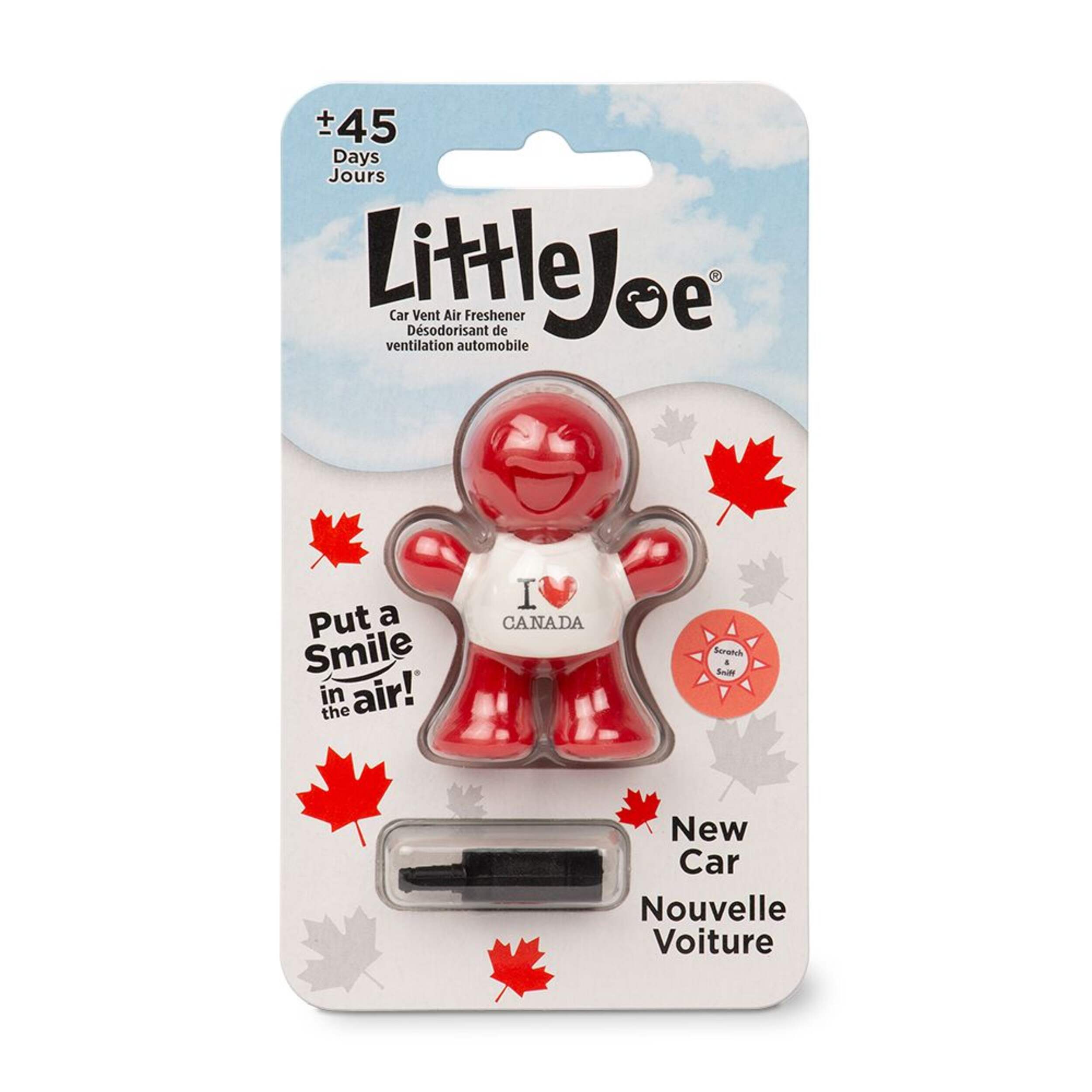 Little Joe 3D with Canada Day Shirt Car Vent-Clip Air Freshener Front_Flat