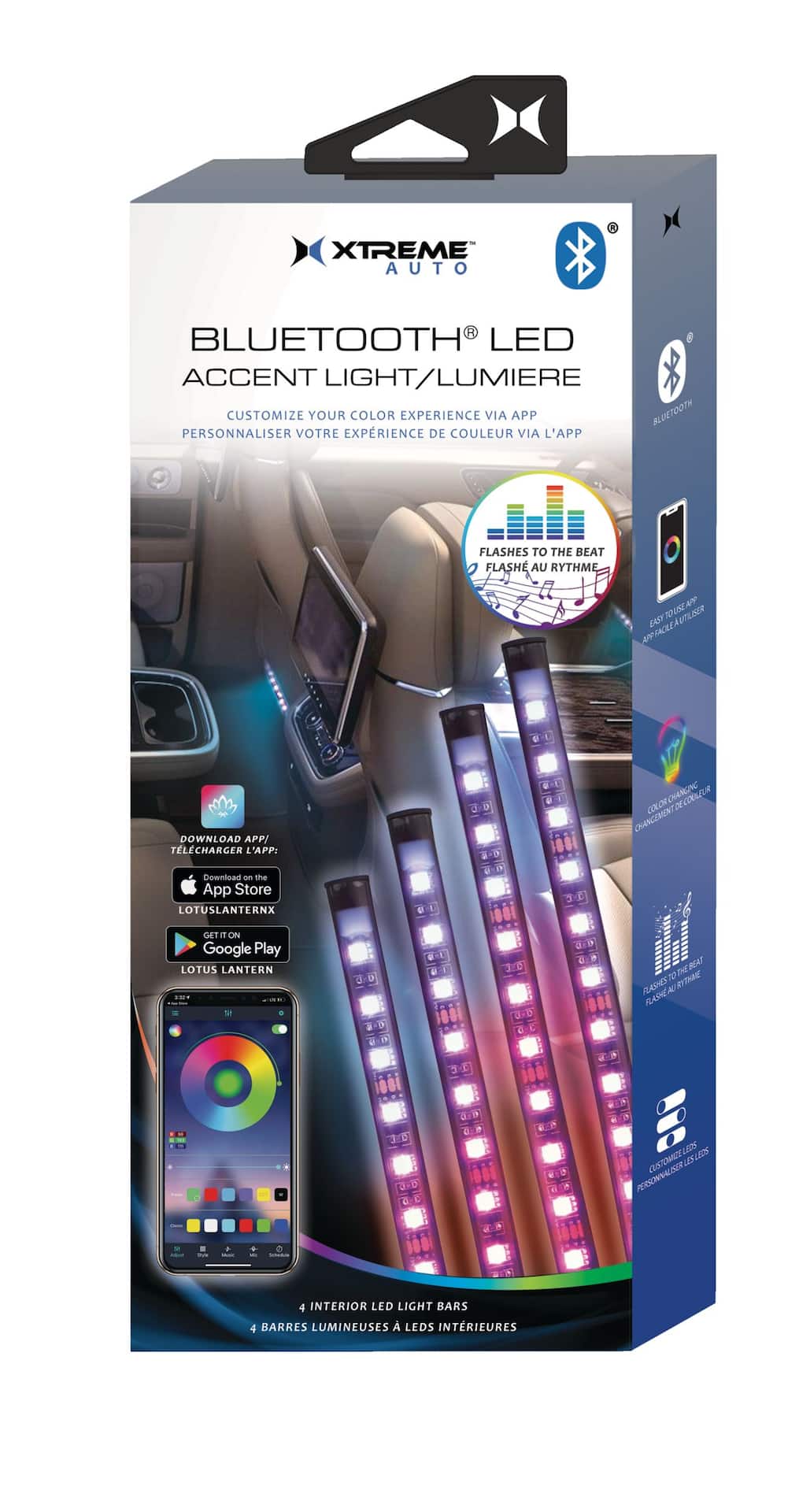 Xtreme auto bluetooth clearance led accent light