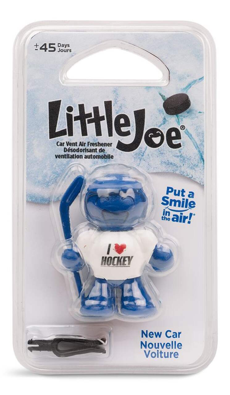 Little Joe Hockey New Car 3D Air Freshener, Blue