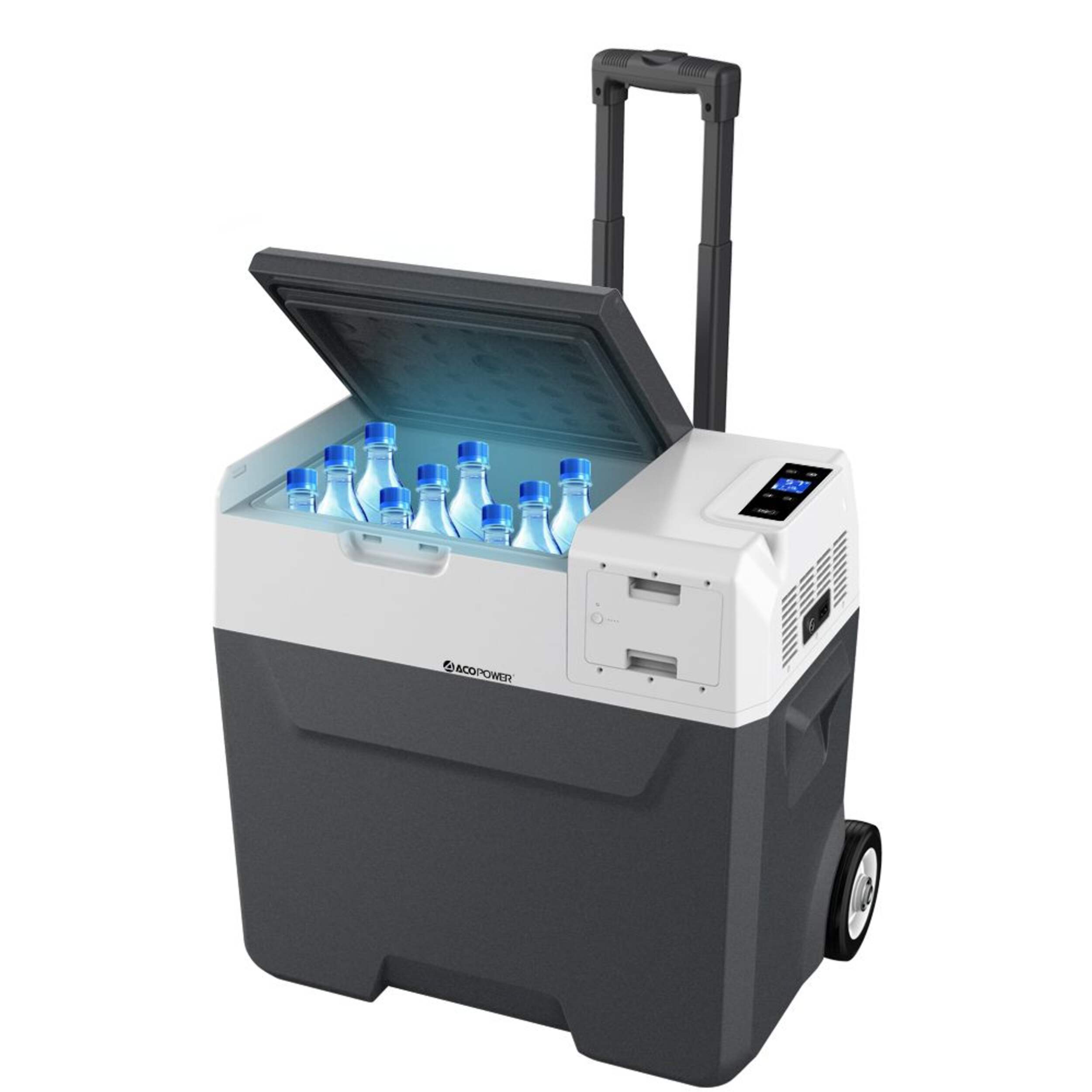 Réfrigérateur congélateur solaire portatif ACOPower LiONCooler, 12 V, 50 L Front_Angled_Left