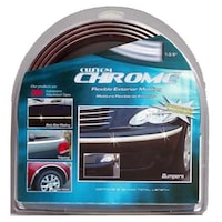 Custom Chrome Flexible Exterior Molding, Bumpers Front_Flat