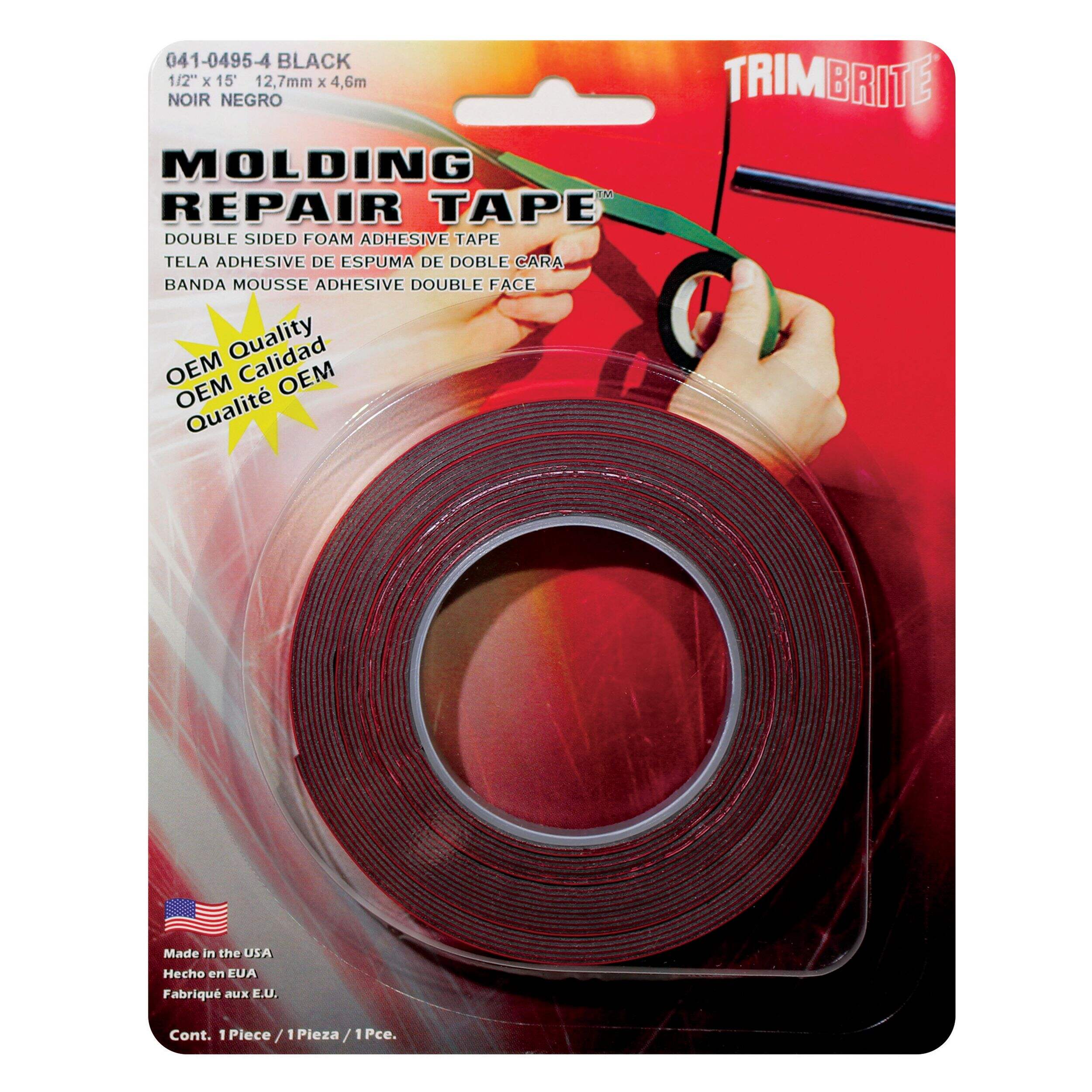 Trimbrite Body Molding Repair Tape, 1/2-in x 15-ft Front_Flat