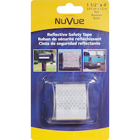 NuVue Safety Tape, Black, 1.5-in x 4-ft Front_Flat