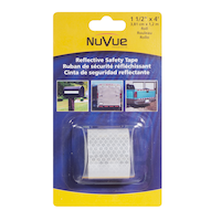 NuVue Safety Tape, White, 1.5-in x 4-ft Front_Flat