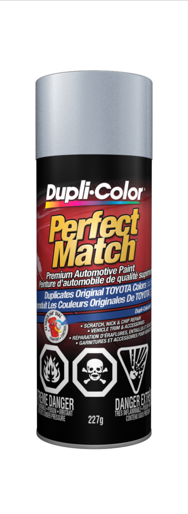Dupli-Color Perfect Match Premium Acrylic Lacquer Automotive Aerosol Spray  Paint, Silver Streak Mica (1E7), 227-g