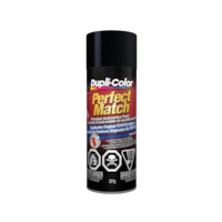 Dupli-Color Perfect Match Premium Acrylic Lacquer Automotive Aerosol Spray Paint, Black Mica, 227g Front_Flat