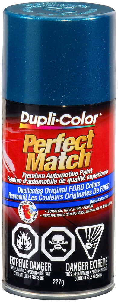 teal blue metallic auto paint
