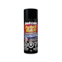 Dupli-Color Perfect Match Premium Acrylic Lacquer Automotive Aerosol Spray Paint, Black, 227g Front_Flat
