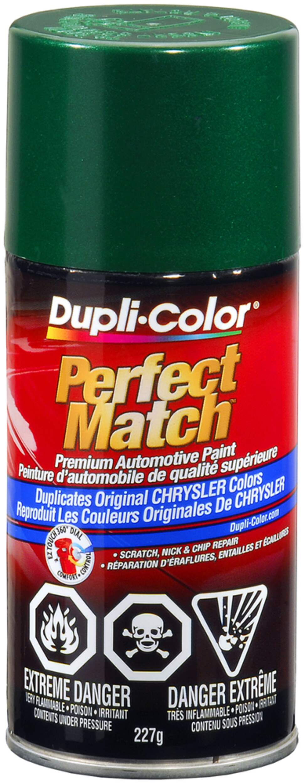 Dupli-Color Perfect Match Premium Acrylic Lacquer Automotive Aerosol Spray Paint, Deep Sherwood, 227g Front_Elevated