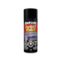 Dupli-Color Perfect Match Premium Acrylic Lacquer Automotive Aerosol Spray Paint, Brilliant Black, 227g Front_Flat