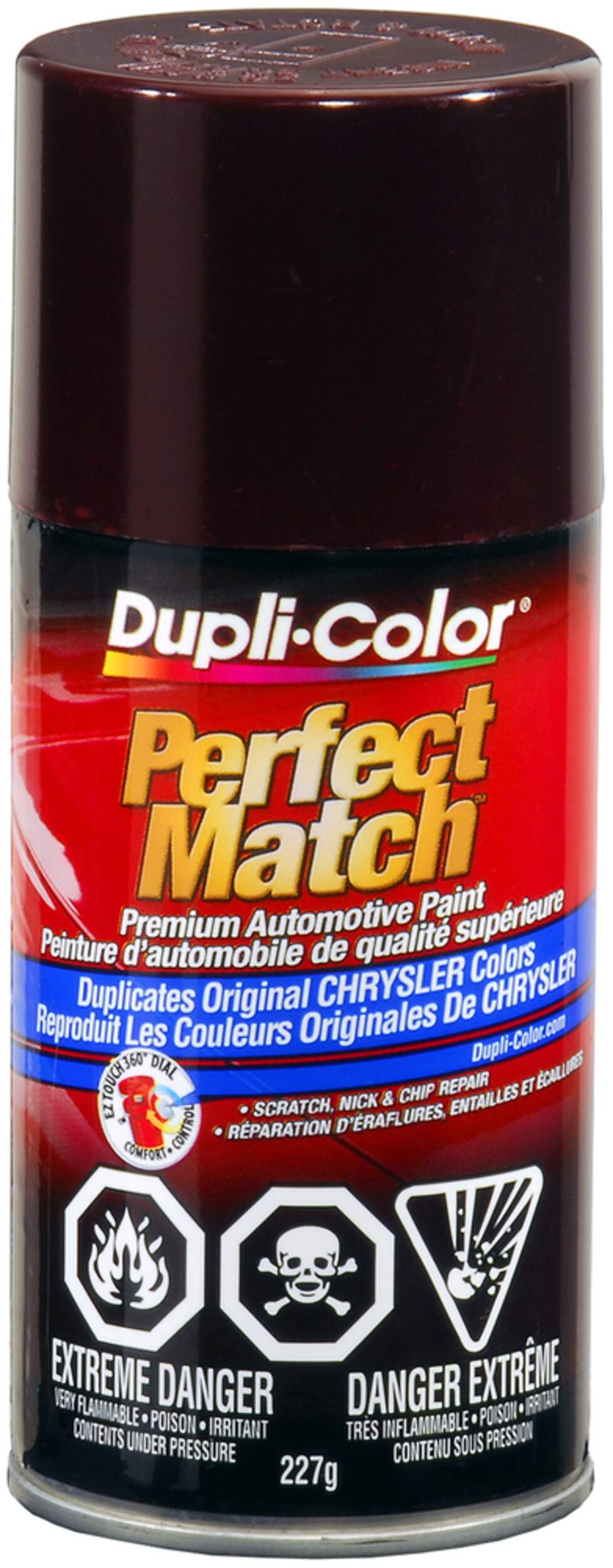 Dupli-Color Perfect Match Premium Acrylic Lacquer Automotive Aerosol Spray Paint, Deep Cranberry Pearl, 227g Front_Elevated