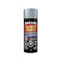 Dupli-Color Perfect Match Premium Acrylic Lacquer Automotive Aerosol Spray Paint, Silver Met, 227g Front_Flat