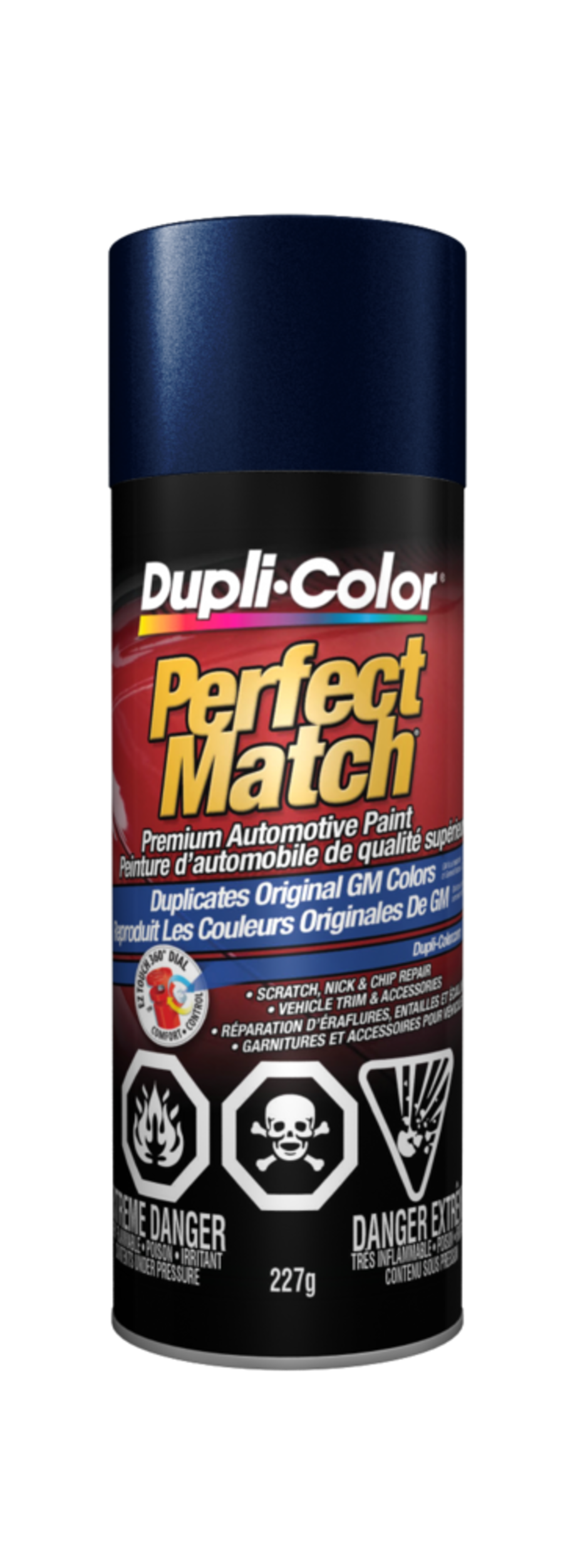 Dupli-Color Perfect Match Premium Acrylic Lacquer Automotive Aerosol Spray Paint, Indigo Metallic (39, WA 9792), 227-g Front_Flat